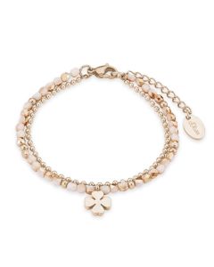 S.Oliver Damen Armband IP Rose mit Kleeblatt 2018361