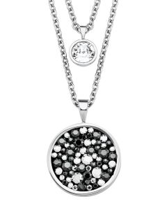 S.Oliver Edelstahl Doppel Kette mit Swarovski Elements 2018567