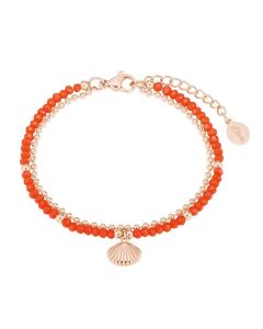 S.Oliver Damen Armband mit Glassteinen 2027600 IP Rose