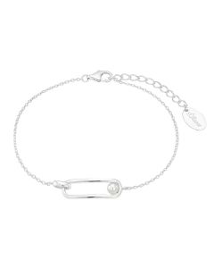 S.Oliver Damen Silber Armband Perle 2033873