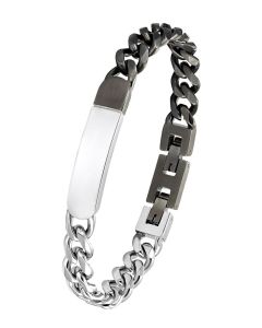 S.Oliver Herren Edelstahl Armband mit IP gun 2033921