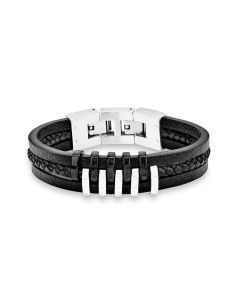 S.Oliver Herren Leder Armband 9025510