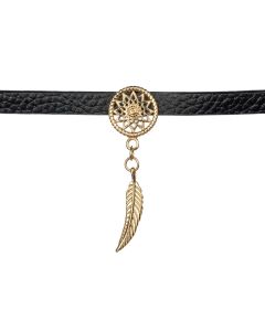 Traumfänger Choker IP gold TFC01GOBK