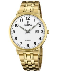 Festina Herrenuhr Classic goldfarben F20513-1