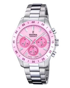 Festina Damen Chronograph Ceramic rosa 20693-2