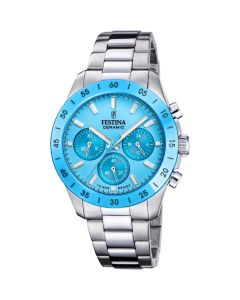 Festina Damen Chronograph Ceramic blau 20693-3