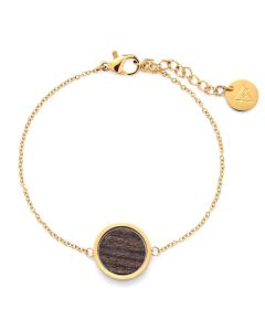 Kerbholz Circle Armband - Sandelwood Gold