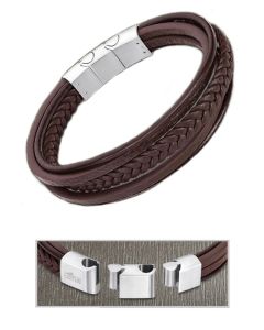 Lotus Style Herren Leder Armband braun LS2051-2/1